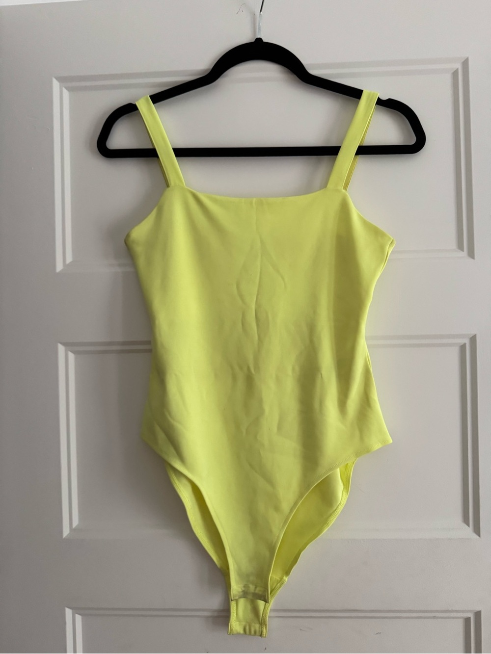 H&M Neon Yellow Bodysuit with Tank Straps